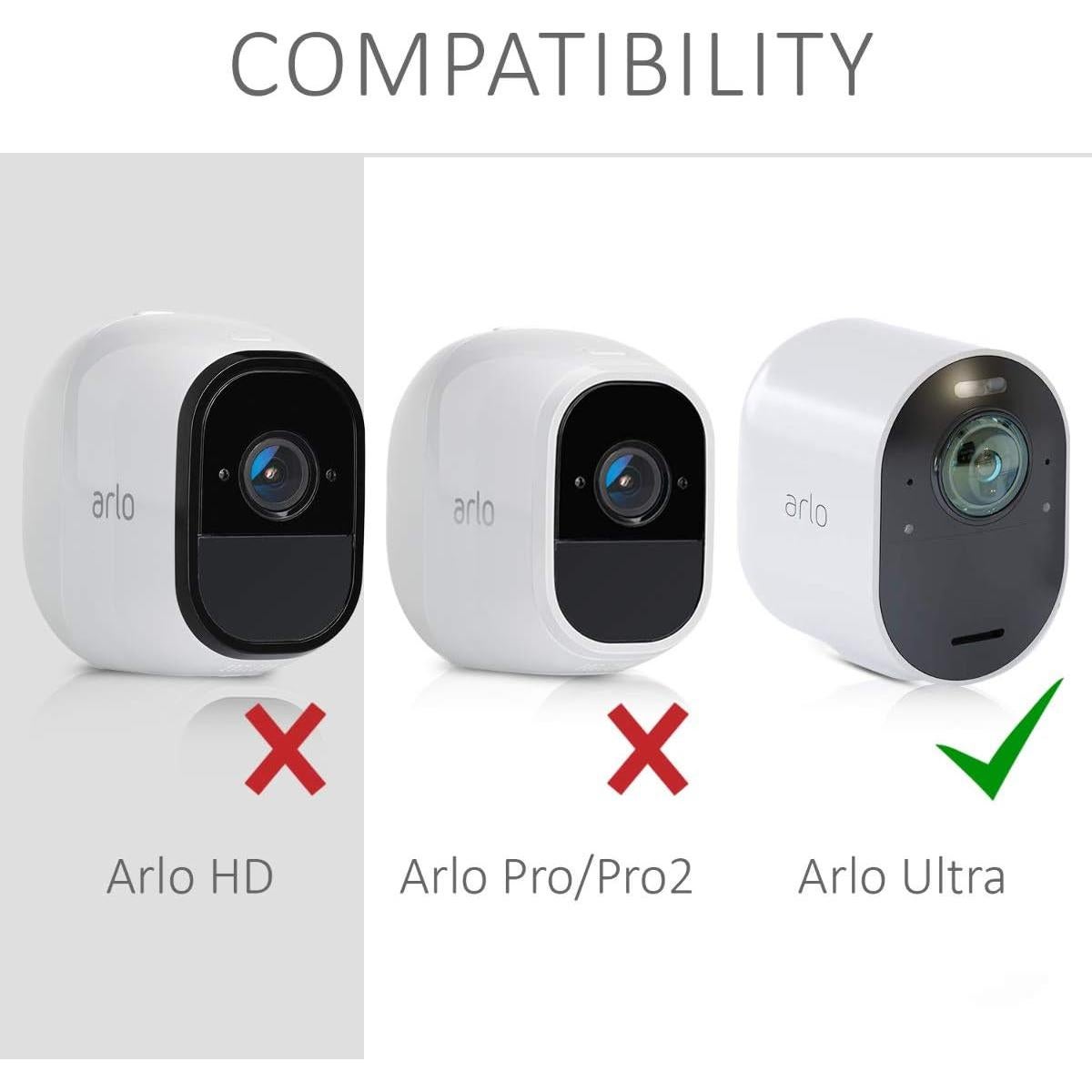 Funda de Silicona KW-Mobile para Arlo Ultra/Pro 3/4 - Blanca