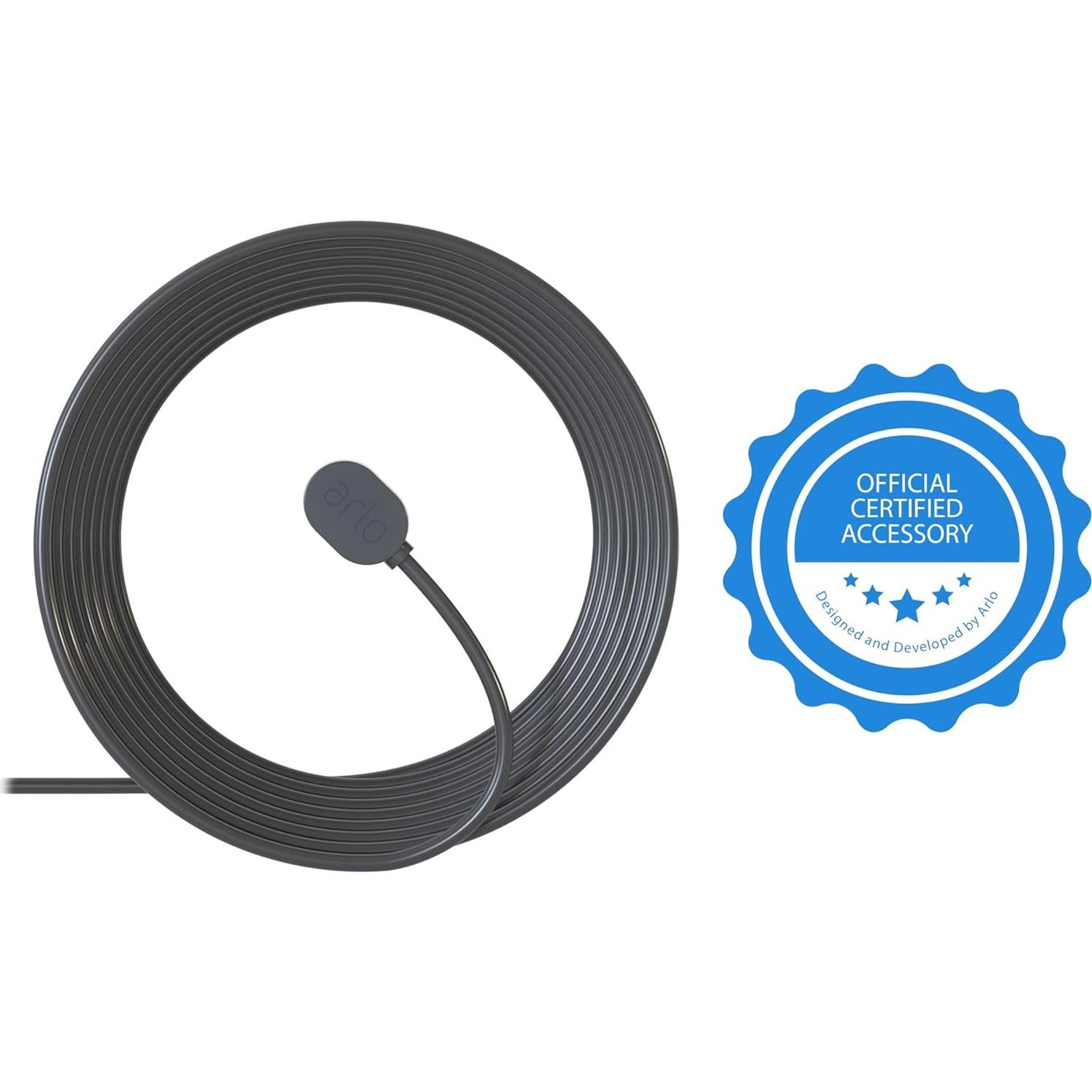 Cable de Carga Magnético Arlo VMA5601C 7.62 m Exterior Negro