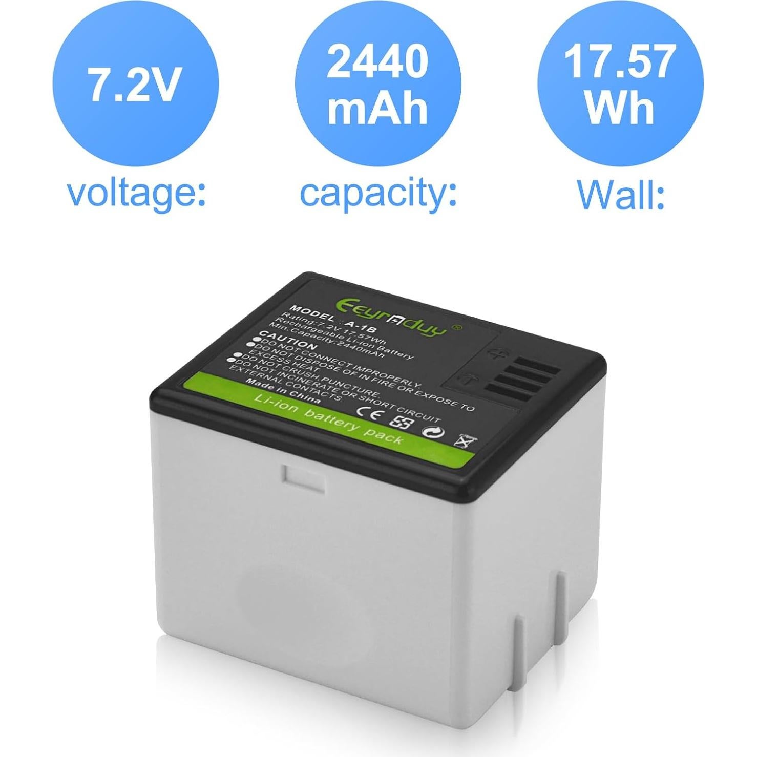 Pack de Baterías Recargables 2440mAh para Cámara Arlo Pro/Pro 2