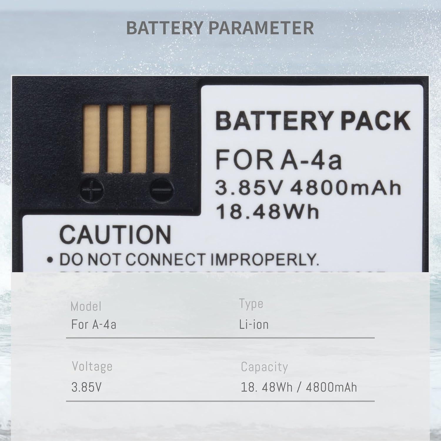 Paquete de 2 Baterías A-4a DFTIM para Arlo Pro 3/4/Ultra