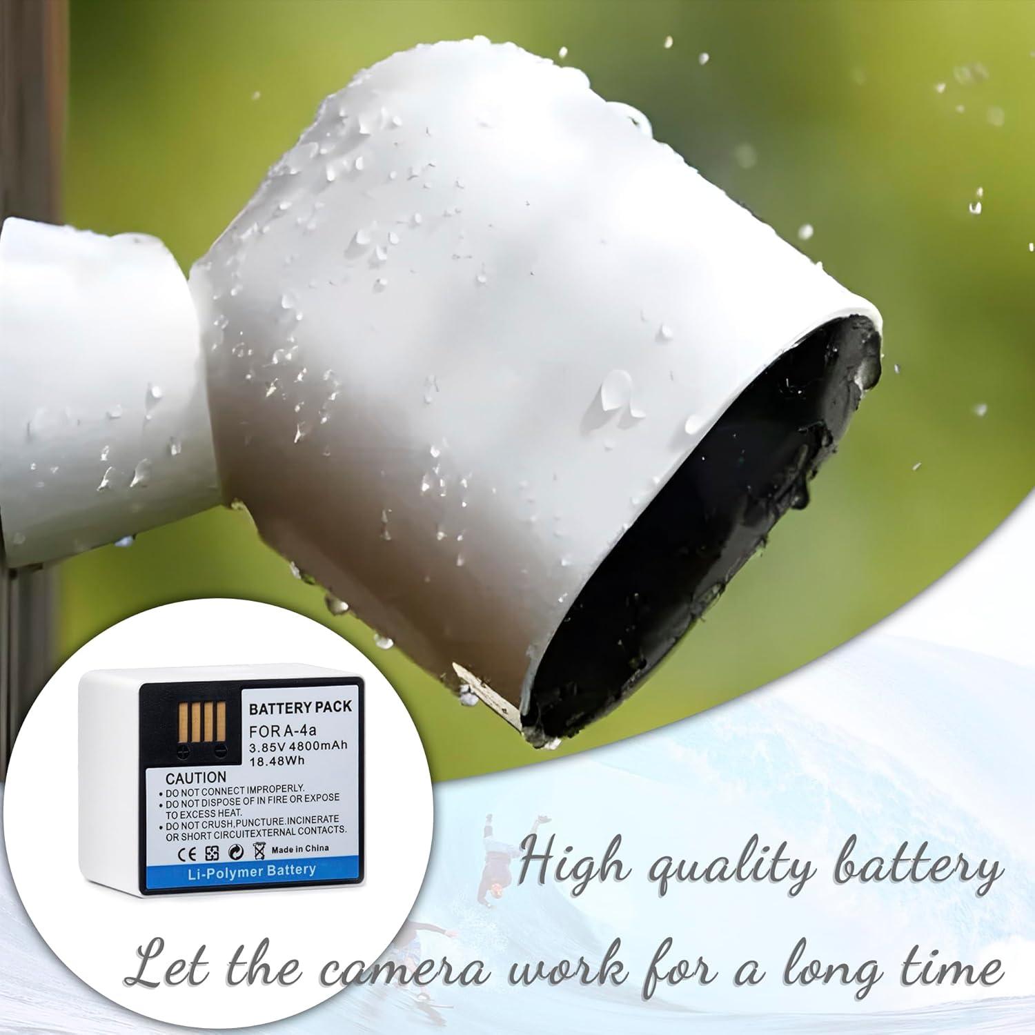 Paquete de 2 Baterías A-4a DFTIM para Arlo Pro 3/4/Ultra