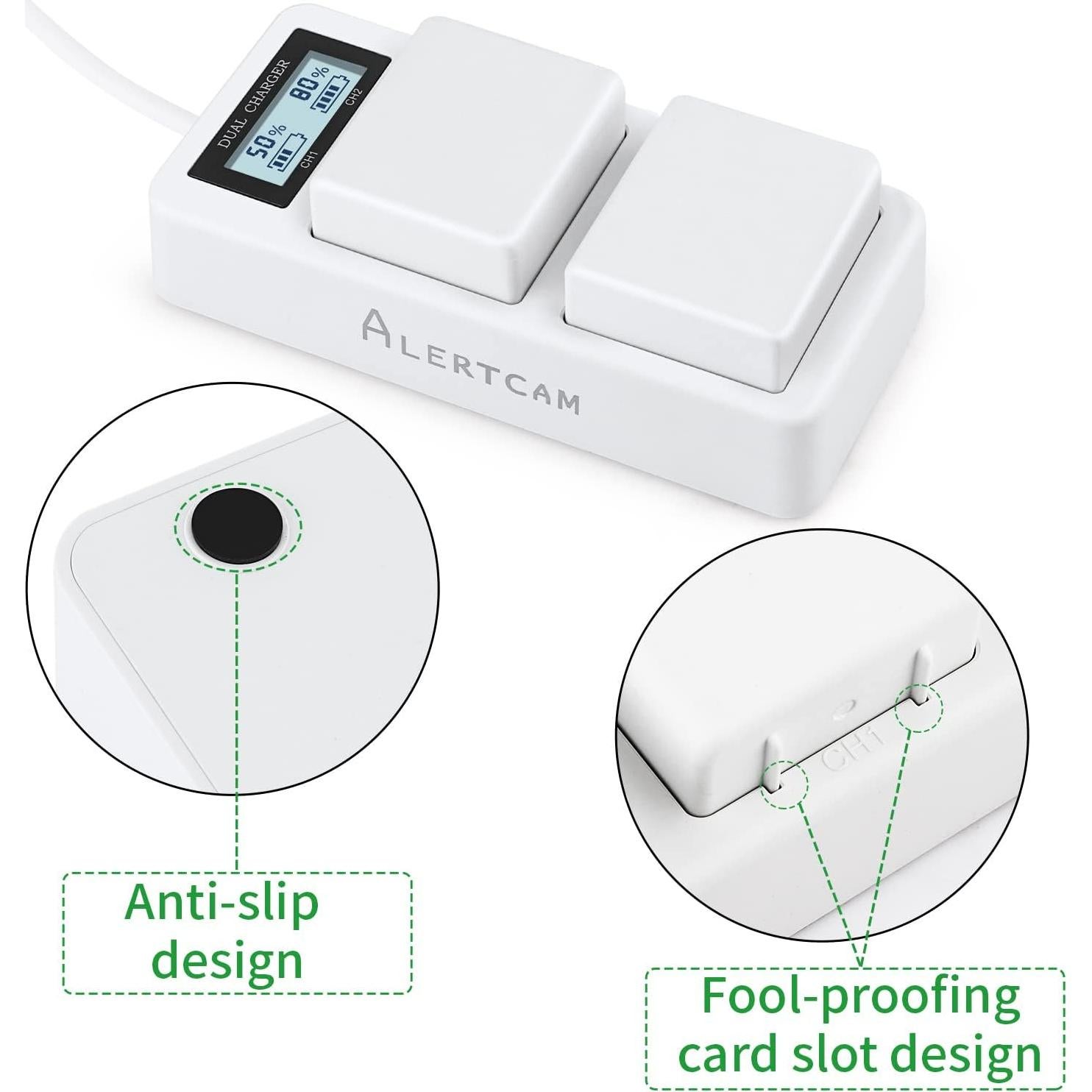 Cargador Dual para Baterías Arlo Pro 3/4/5S/Ultra 2 - LED