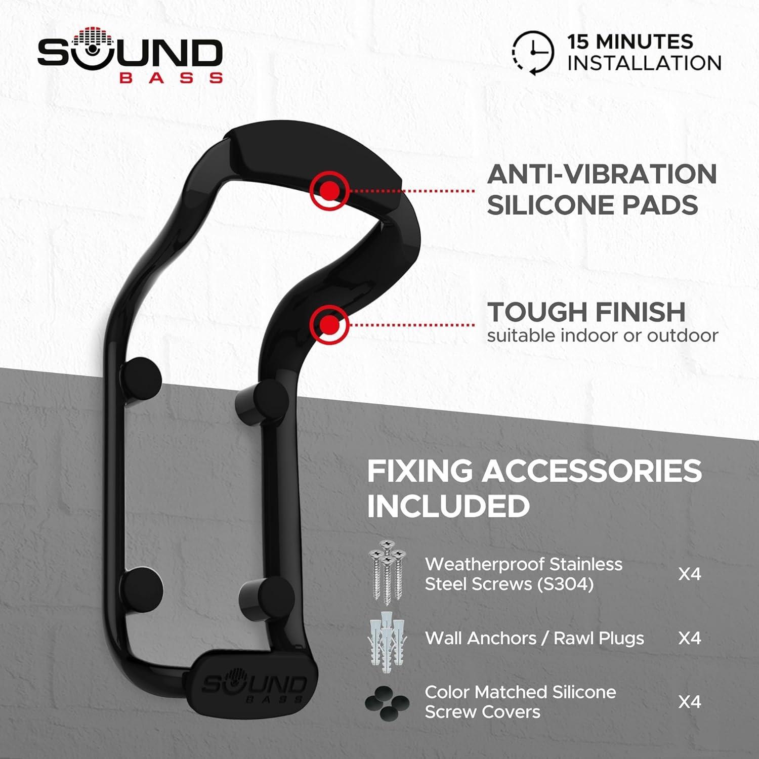 Soporte de pared Soundbass para altavoz Sonos Move 1 y 2, negro