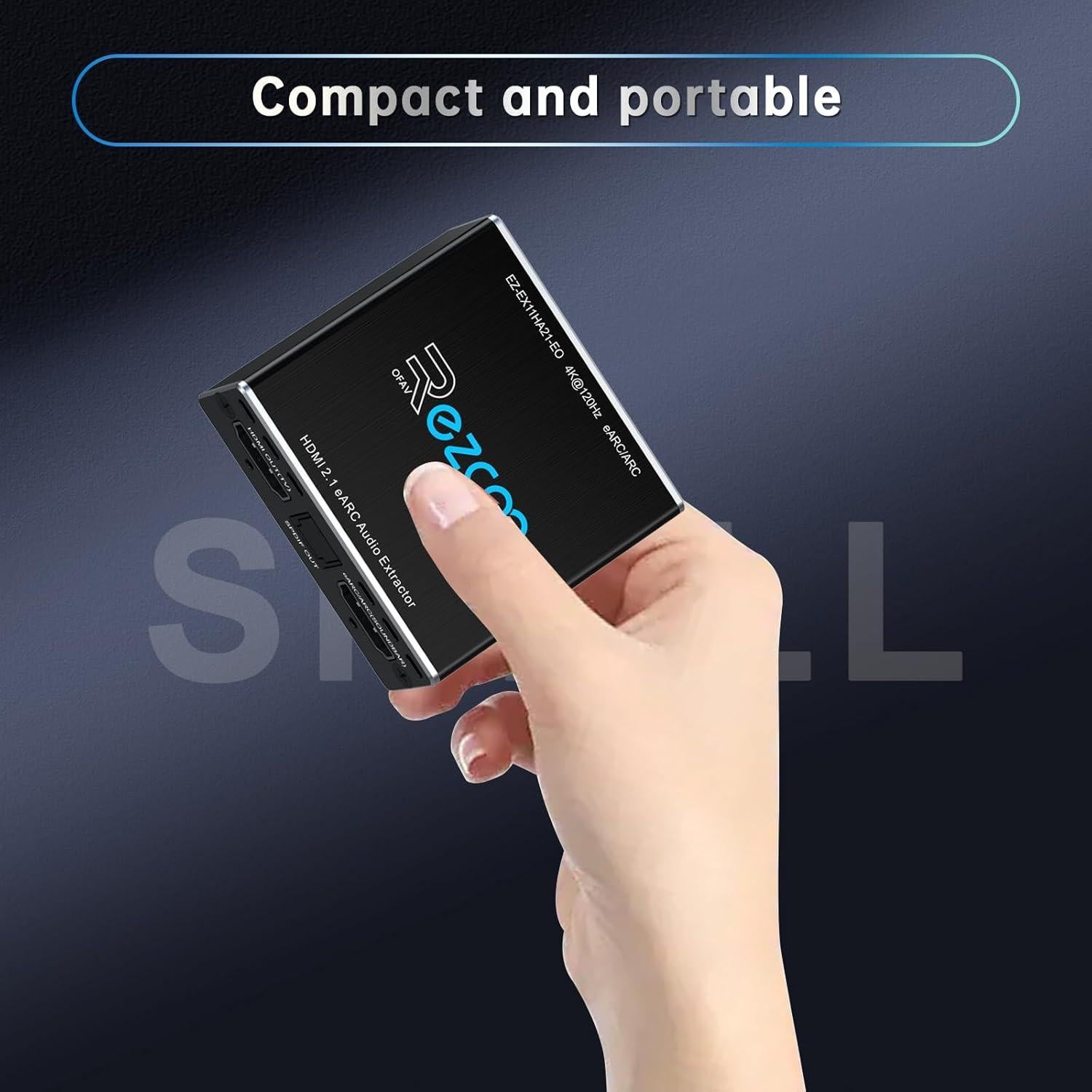 Extractor de Audio HDMI 2.1 EZCOOTECH 4K@120Hz eARC SPDIF