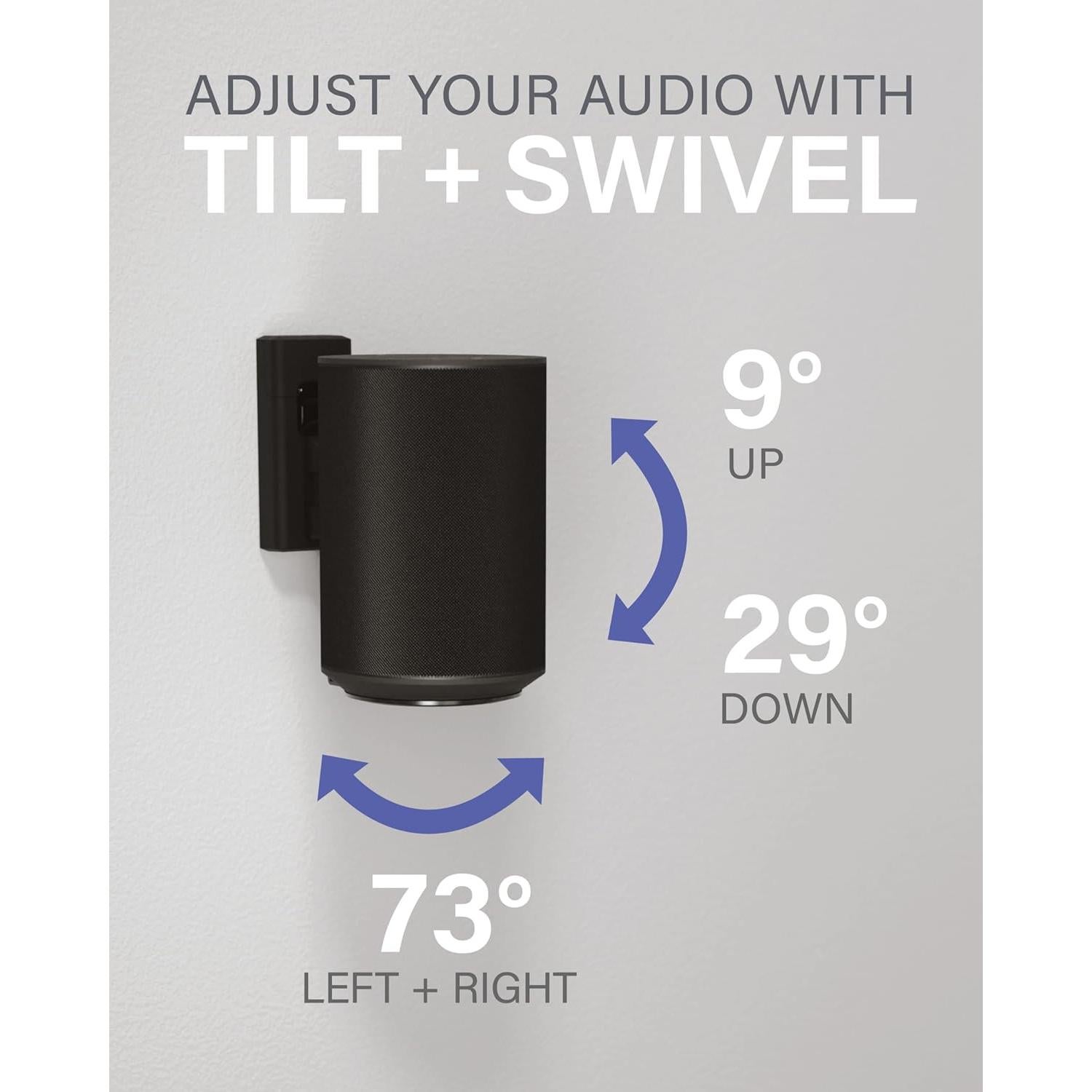 Soporte de Pared para Altavoces Sanus OSWM3IWP-B1 Ajustable