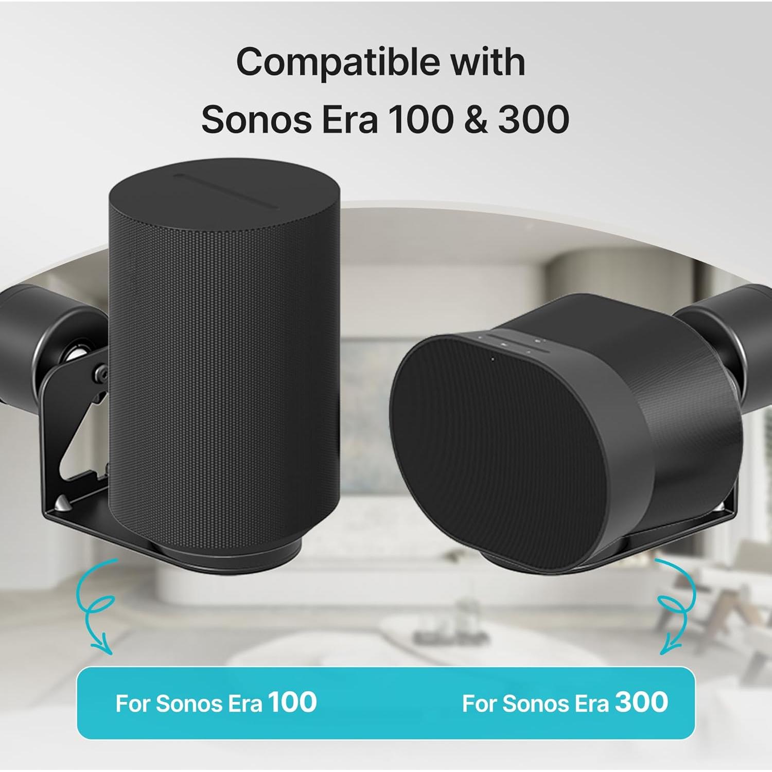 Soporte de pared ajustable PEGZONE para altavoces Sonos Era 100/300