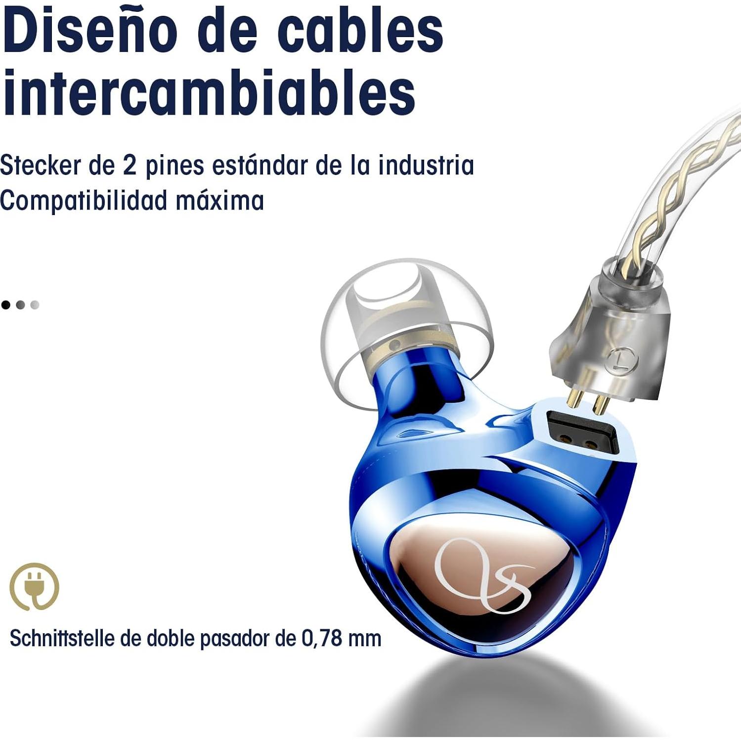 Auriculares SHANLING SONO Hi-Res Intrauditivos 2DD+1BA