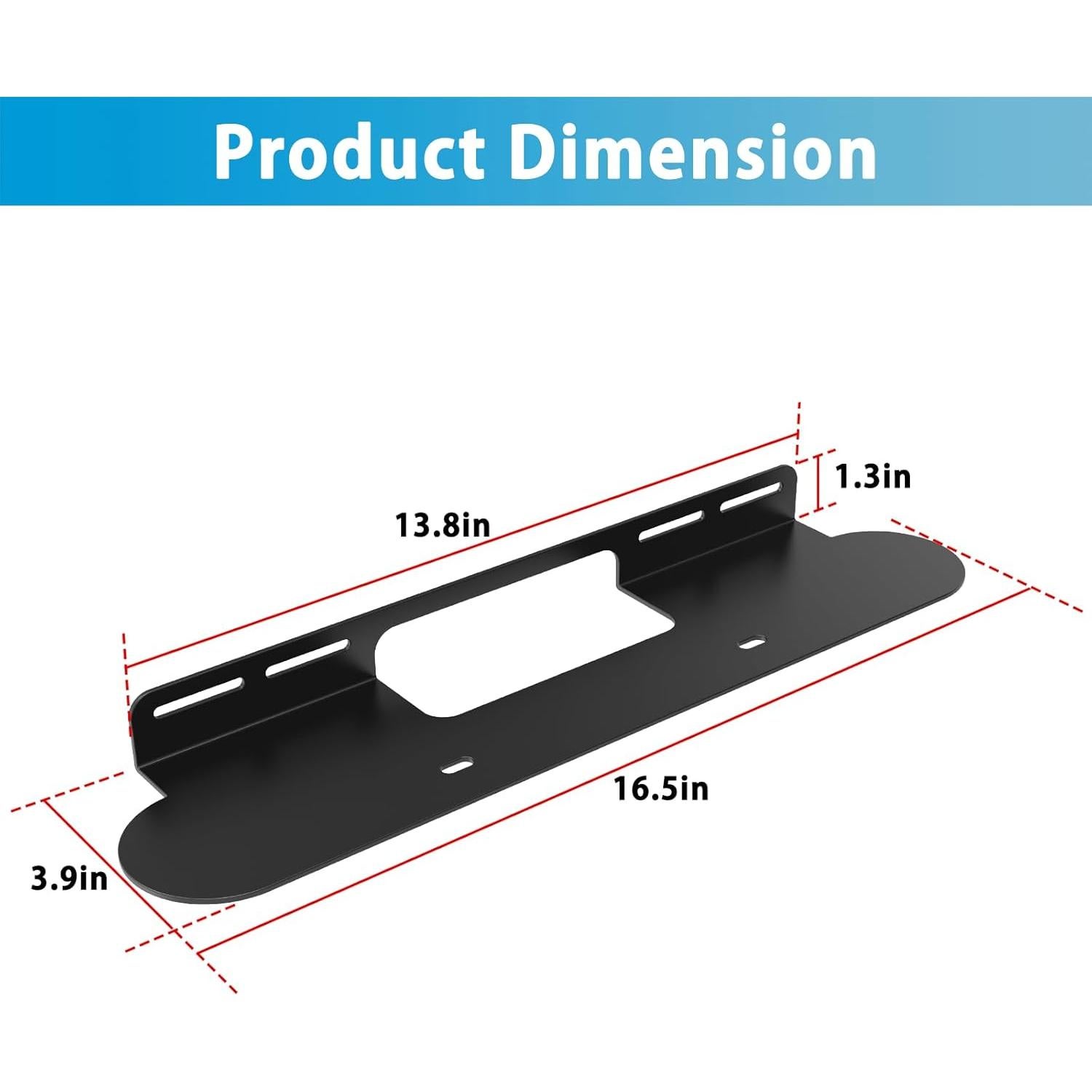 Soporte de Pared para Barra de Sonido Sonos Beam Negro