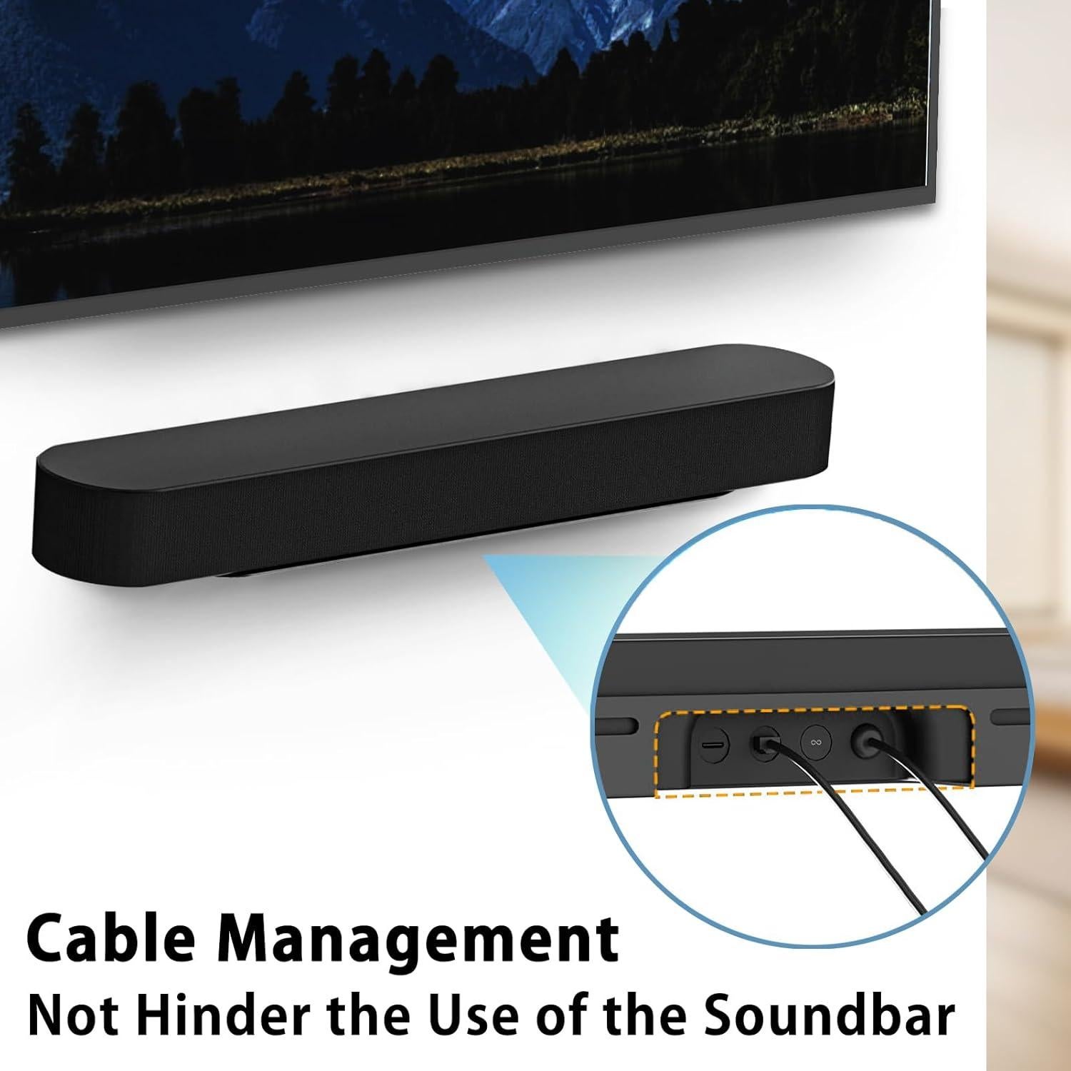 Soporte de Pared para Barra de Sonido Sonos Beam Negro