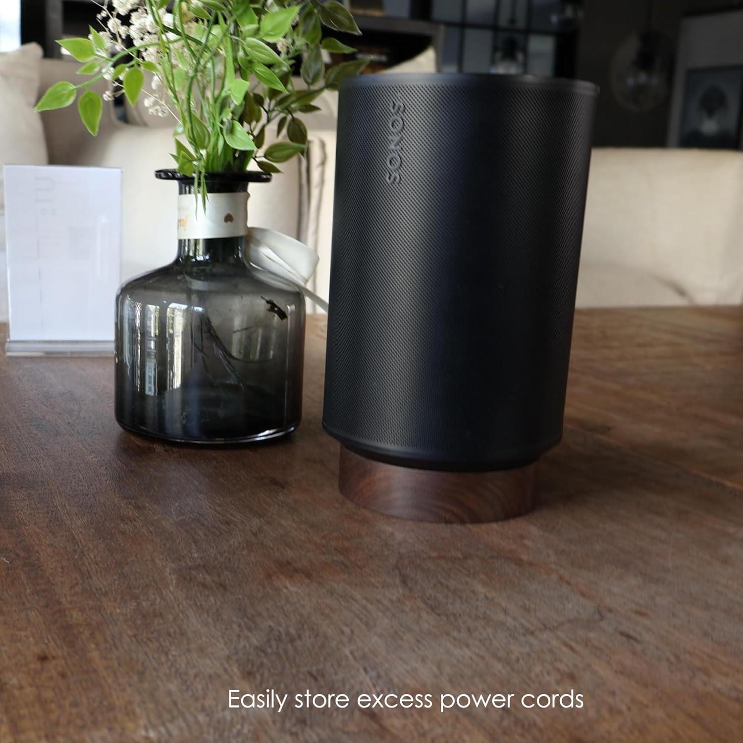 Soporte de Madera para Altavoz Sonos Era 100 - Nogal Negro