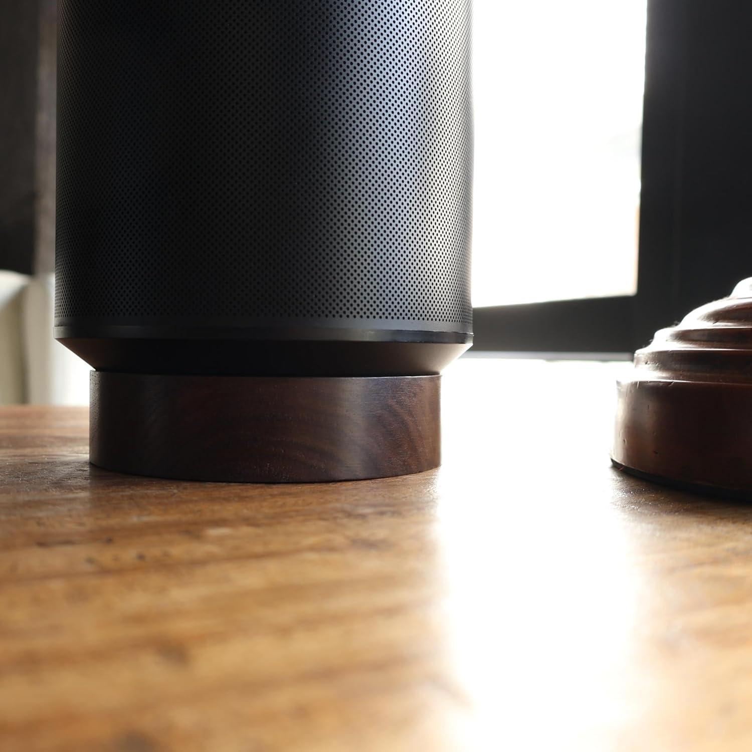 Soporte de Madera para Altavoz Sonos Era 100 - Nogal Negro