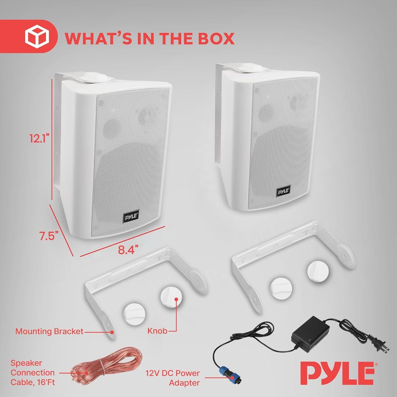 Altavoces Pyle PDWR61BTWT 6.5" Bluetooth Impermeables (2 Pzs)