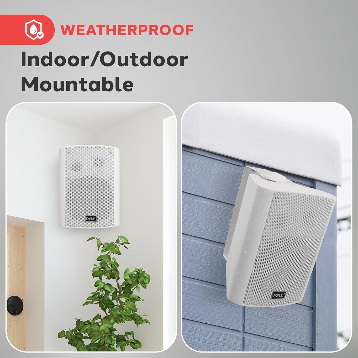 Altavoces Pyle PDWR61BTWT 6.5" Bluetooth Impermeables (2 Pzs)