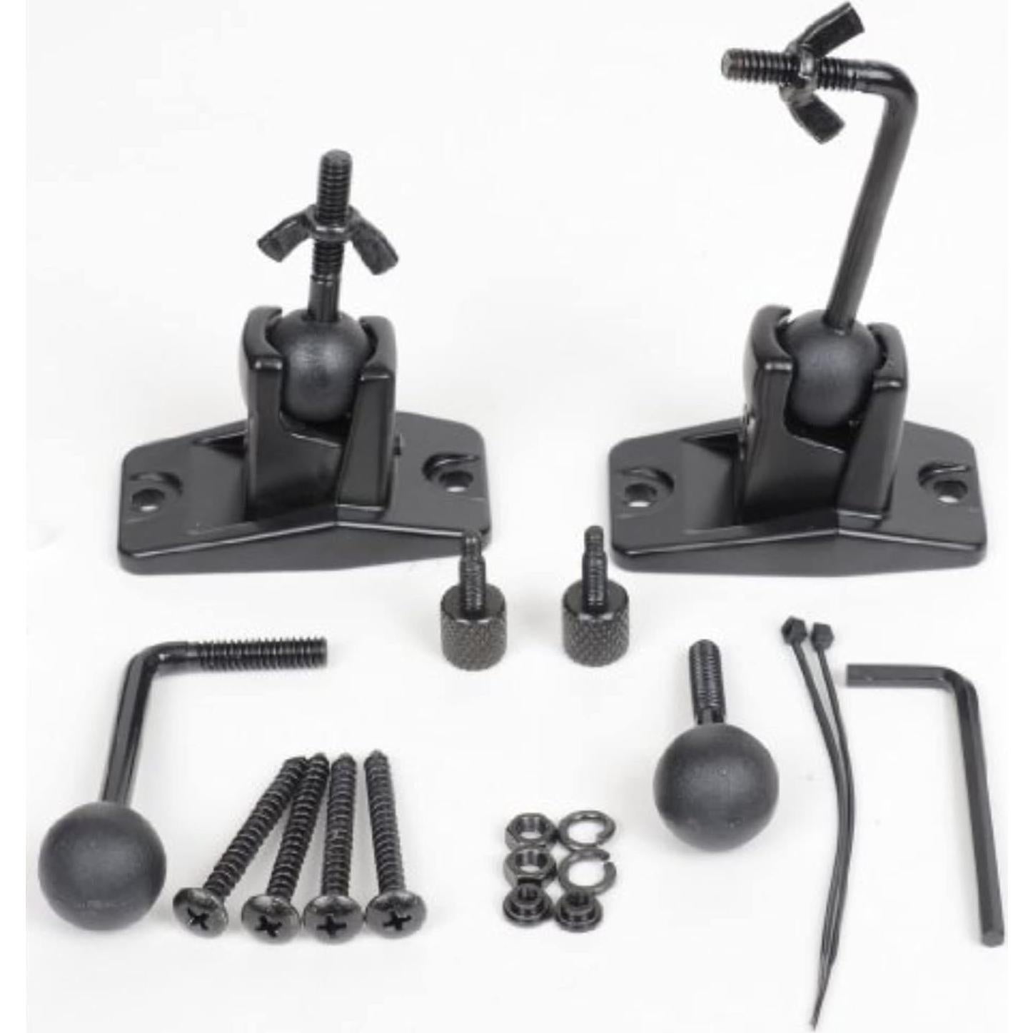 Soporte de Altavoz VideoSecu MS40B2 para Pared y Techo Negro