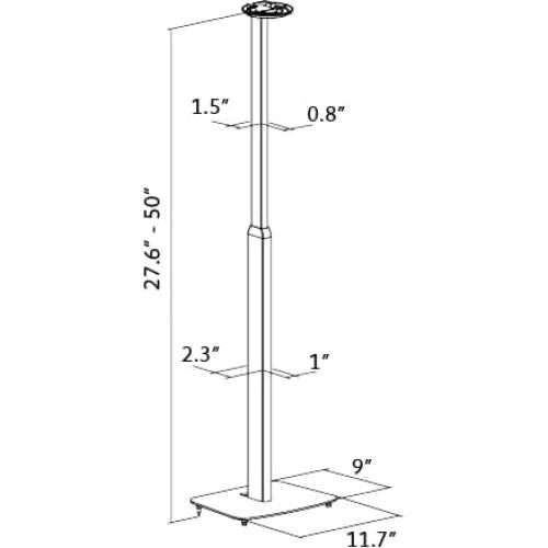 Soporte de Piso Ajustable ynVISION.DESIGN para SONOS Era 100