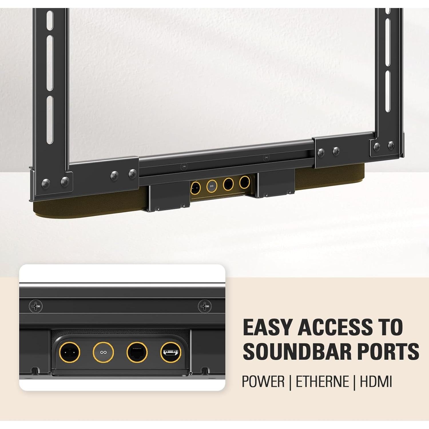 Soporte para barra de sonido Mounting Dream MD5426-B para Sonos Beam