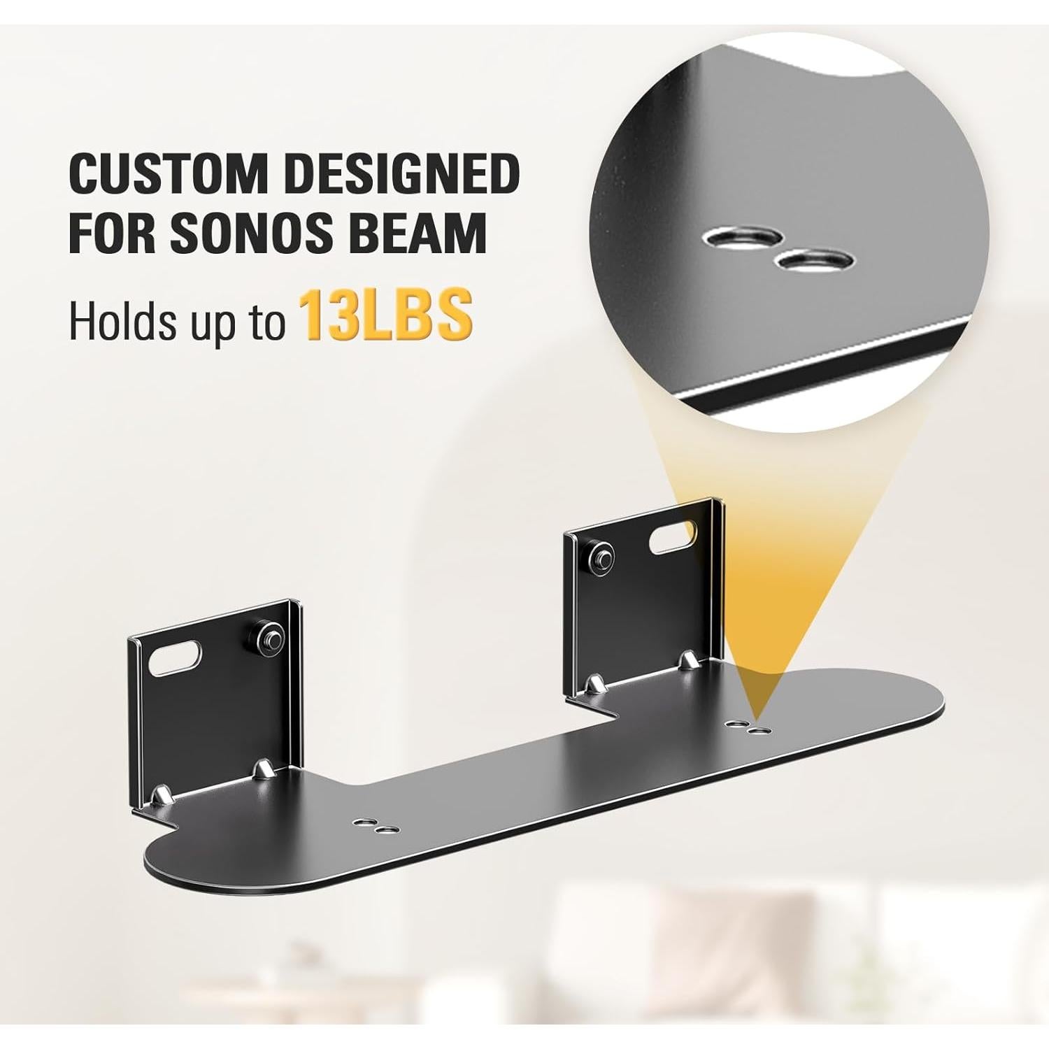 Soporte para barra de sonido Mounting Dream MD5426-B para Sonos Beam