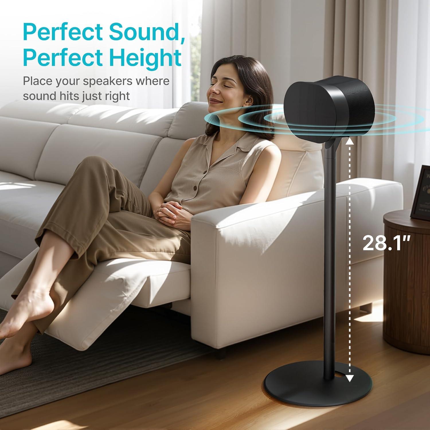 Soportes de Altavoces PEGZONE para Sonos Era 100 y 300, 71.4 cm