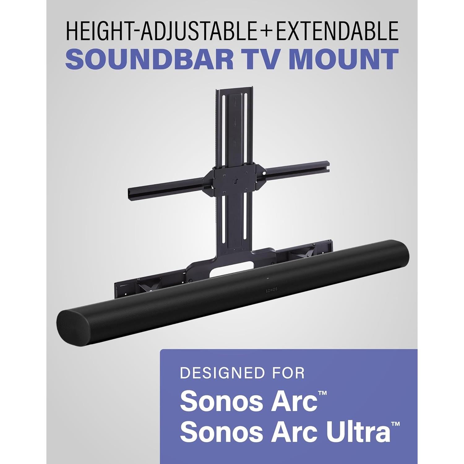 Soporte de barra de sonido SANUS para Sonos Arc - Ajustable 50-90"