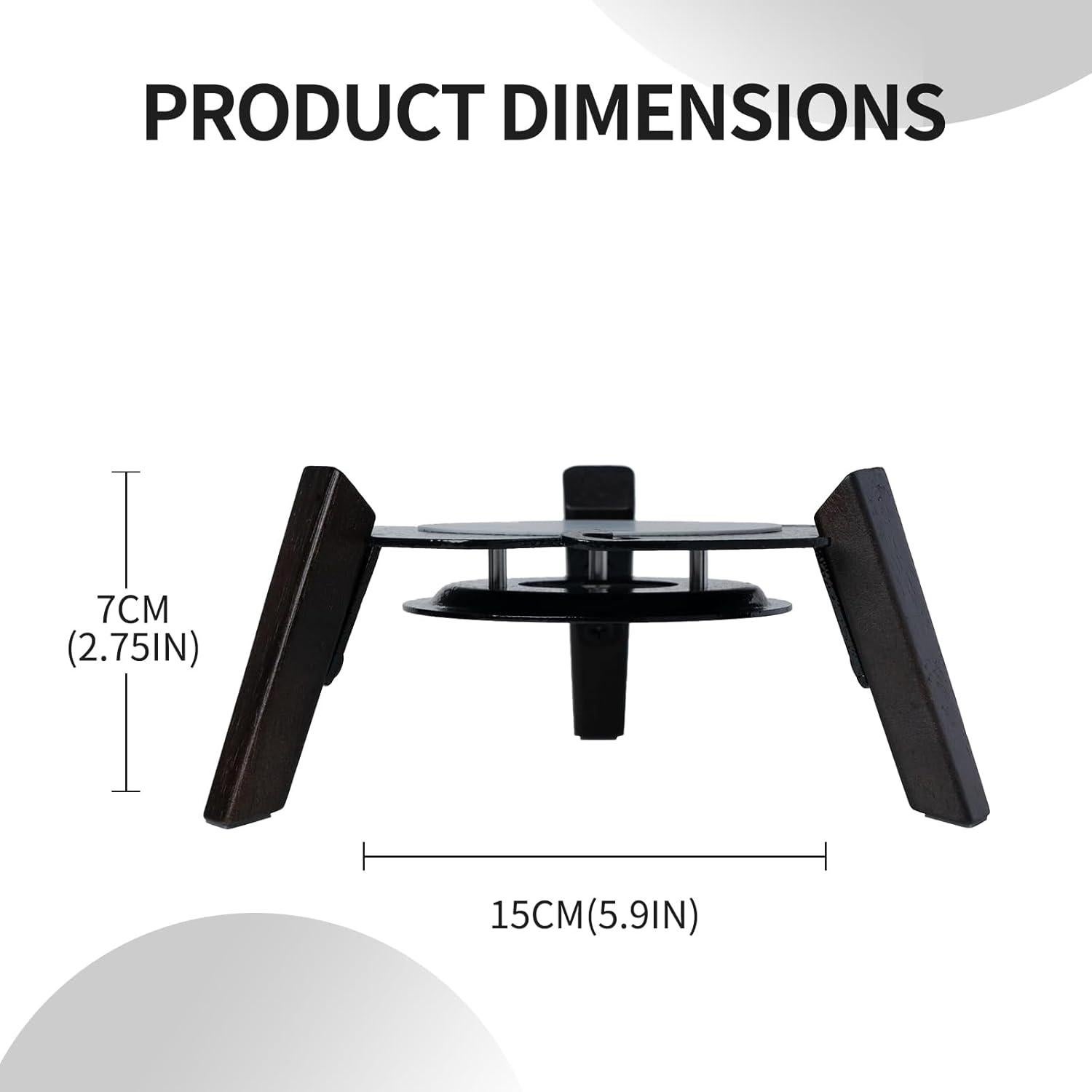 Soporte de Altavoz de Madera Shinar para Sonos Era 100 - Negro