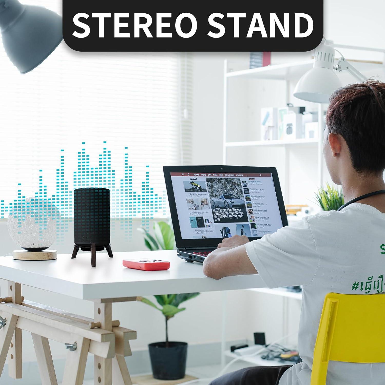 Soporte de Altavoz de Madera Shinar para Sonos Era 100 - Negro