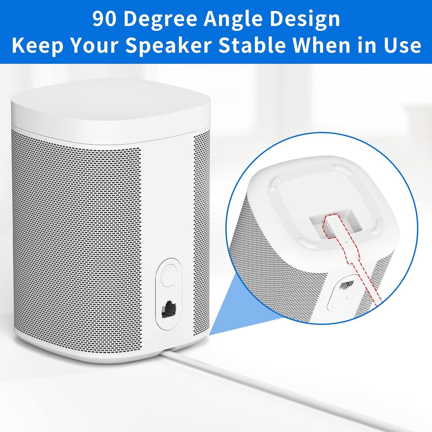 Cable de Alimentación Reemplazo 35CM para Sonos One/One SL/Play 1 - Blanco