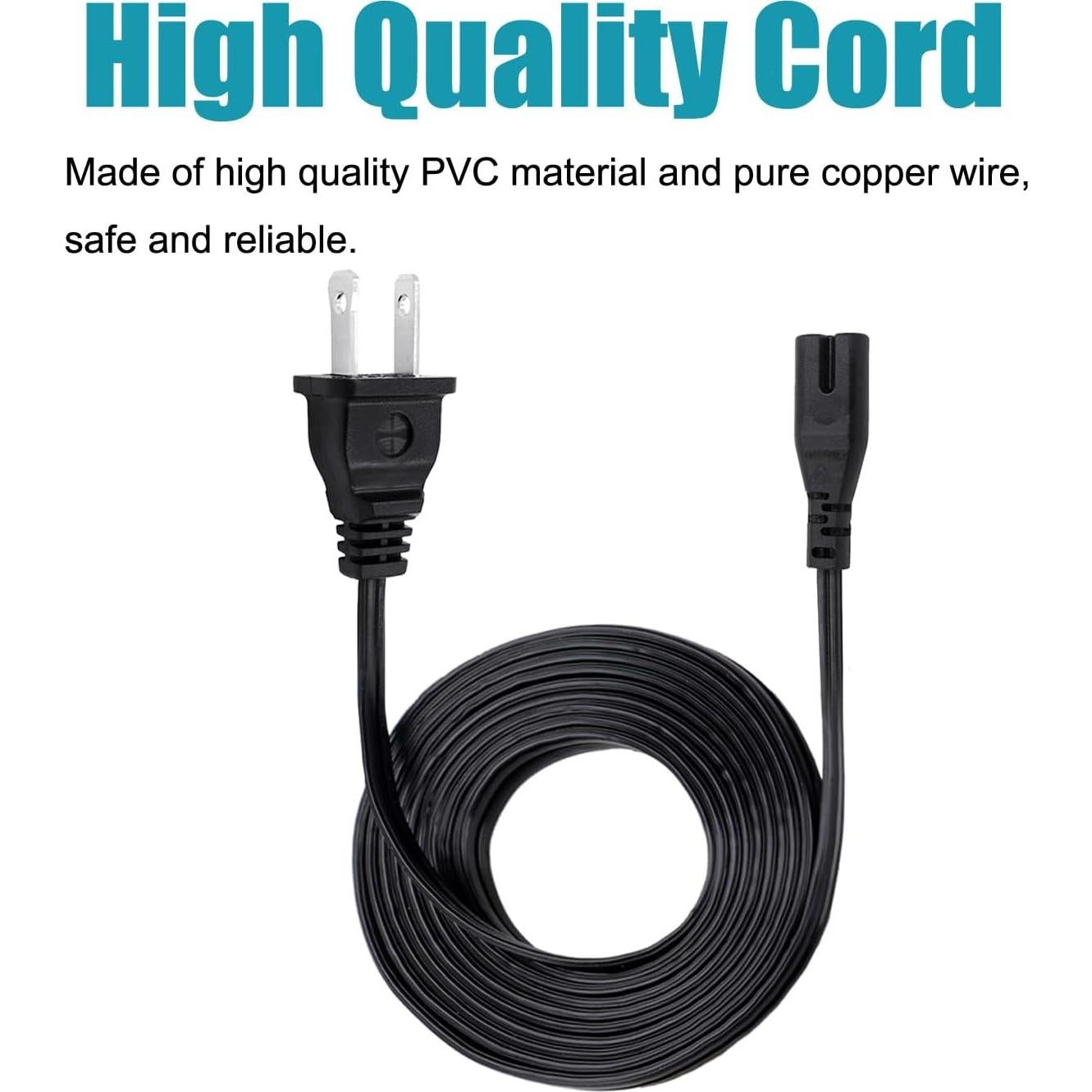 Cable de Alimentación 2 Clavijas 2.44m Saireed para Sonos