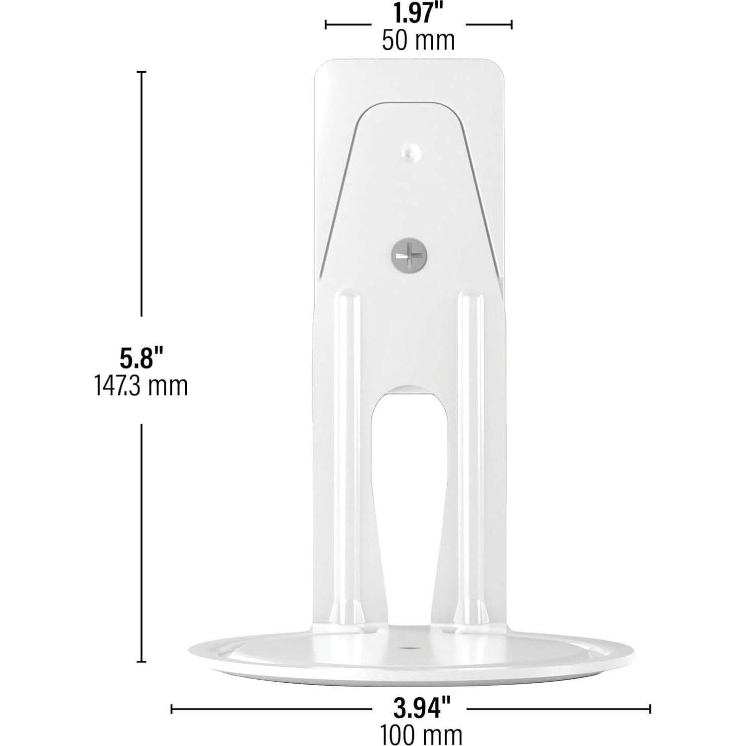Soporte de pared fijo Sanus para altavoces Sonos Era 100 - Blanco
