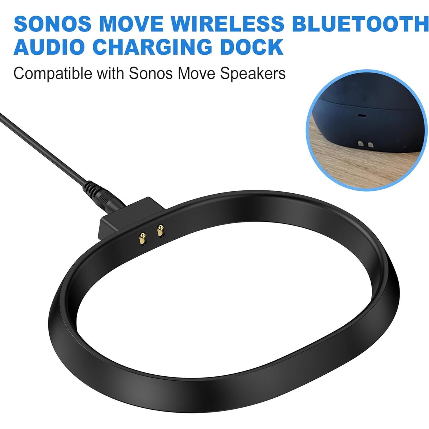 Base de carga Soarking para Sonos Move Gen 1 y 2 - Negro
