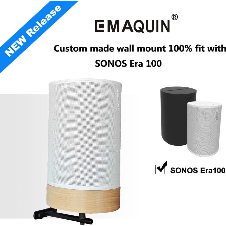 Soporte de pared EMATECH para altavoz Sonos Era 100 - Madera real