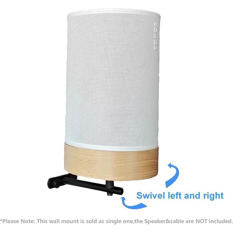 Soporte de pared EMATECH para altavoz Sonos Era 100 - Madera real