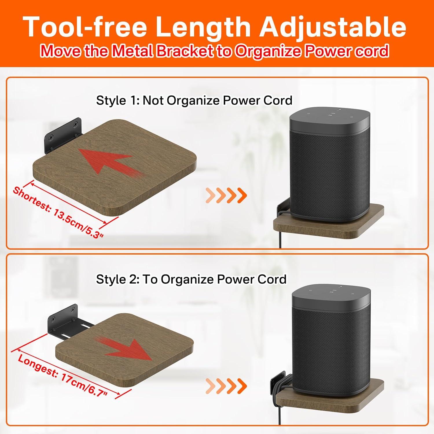 Soportes de Pared Ajustables Aiweiwa para Altavoces Sonos