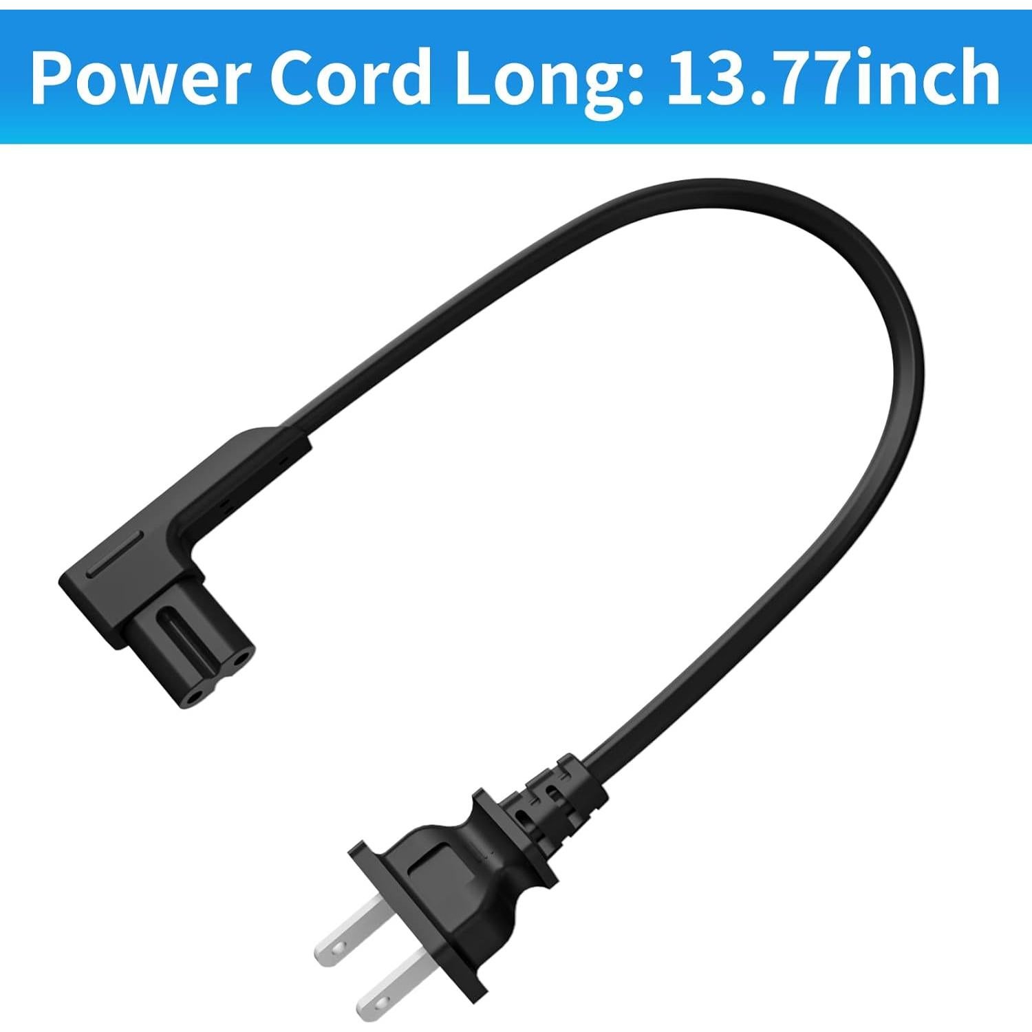 Cable de Alimentación 35cm Yibracki para Sonos One y Play-1 - Negro