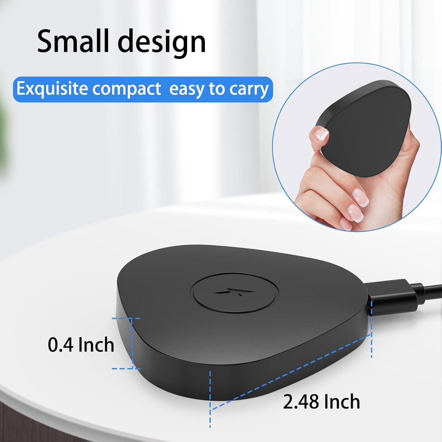 Cargador Inalámbrico Magnético ROUNKIN para Sonos Roam SL - Negro