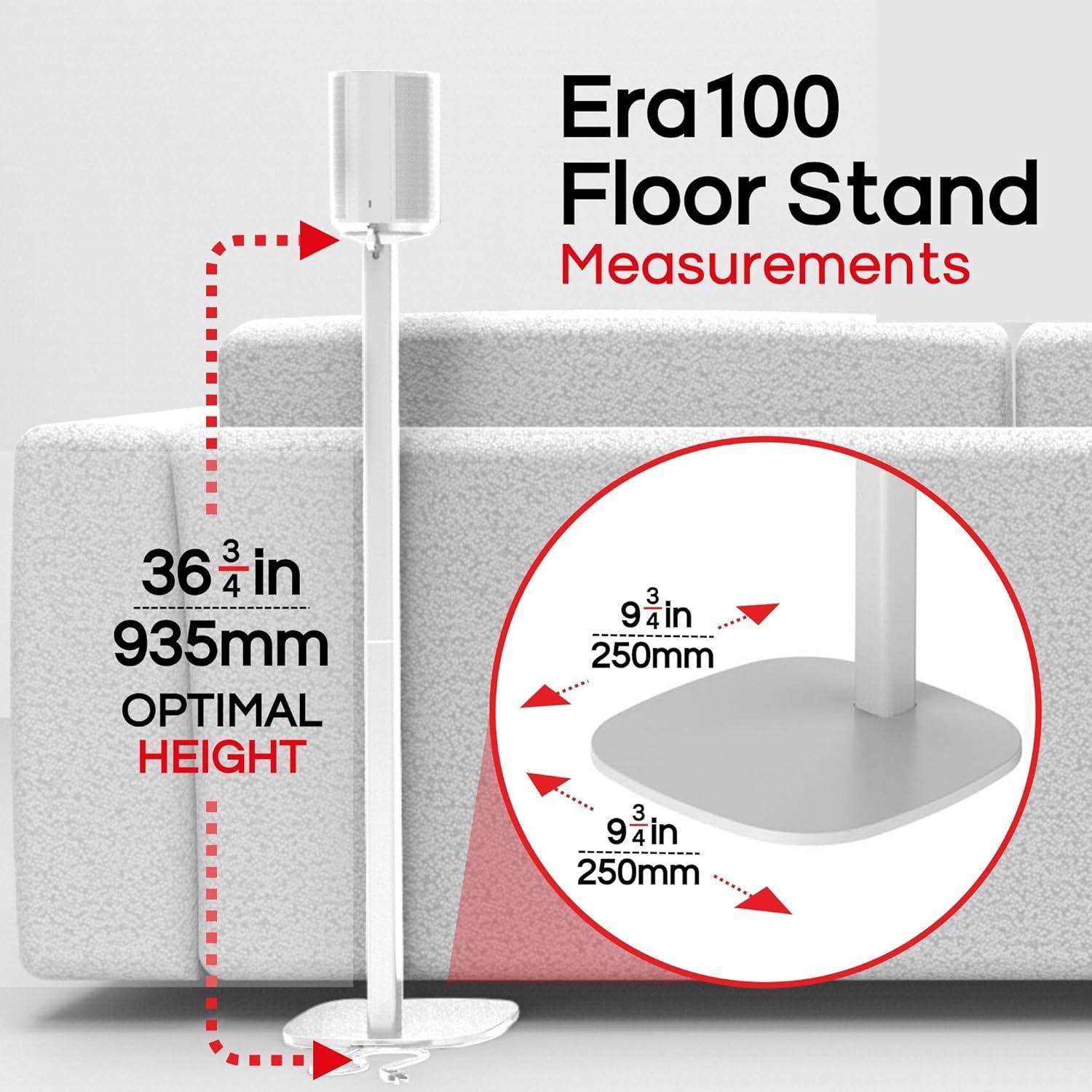 Soporte de Piso Soundbass ERA100 Doble para Altavoces Sonos