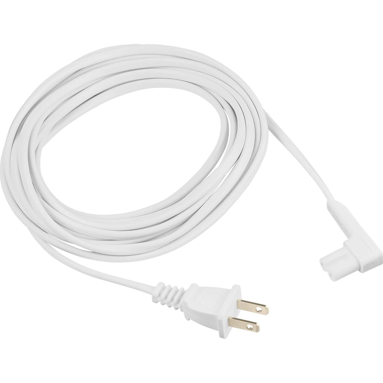 Cable de Alimentación Extra Largo Vebner 4.88m 2-Pack Blanco