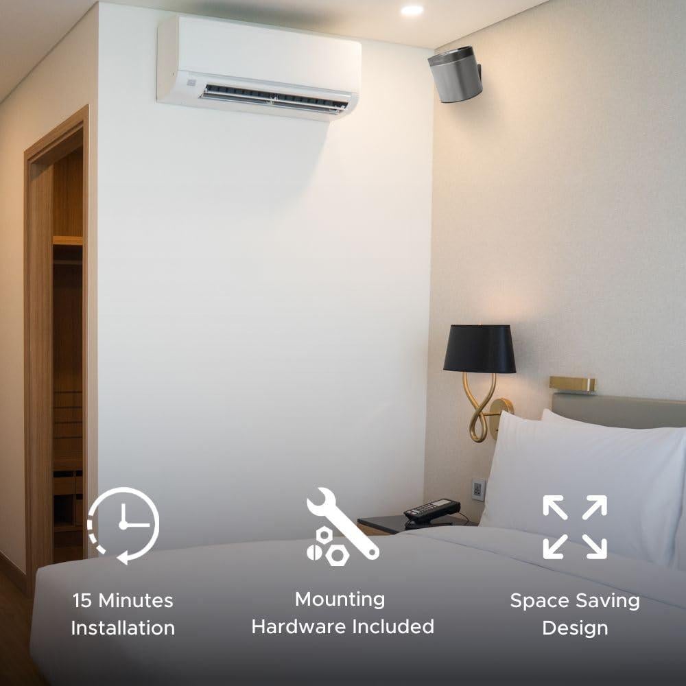 Soporte de Pared Soundbass para Sonos Play:1, Doble, Negro