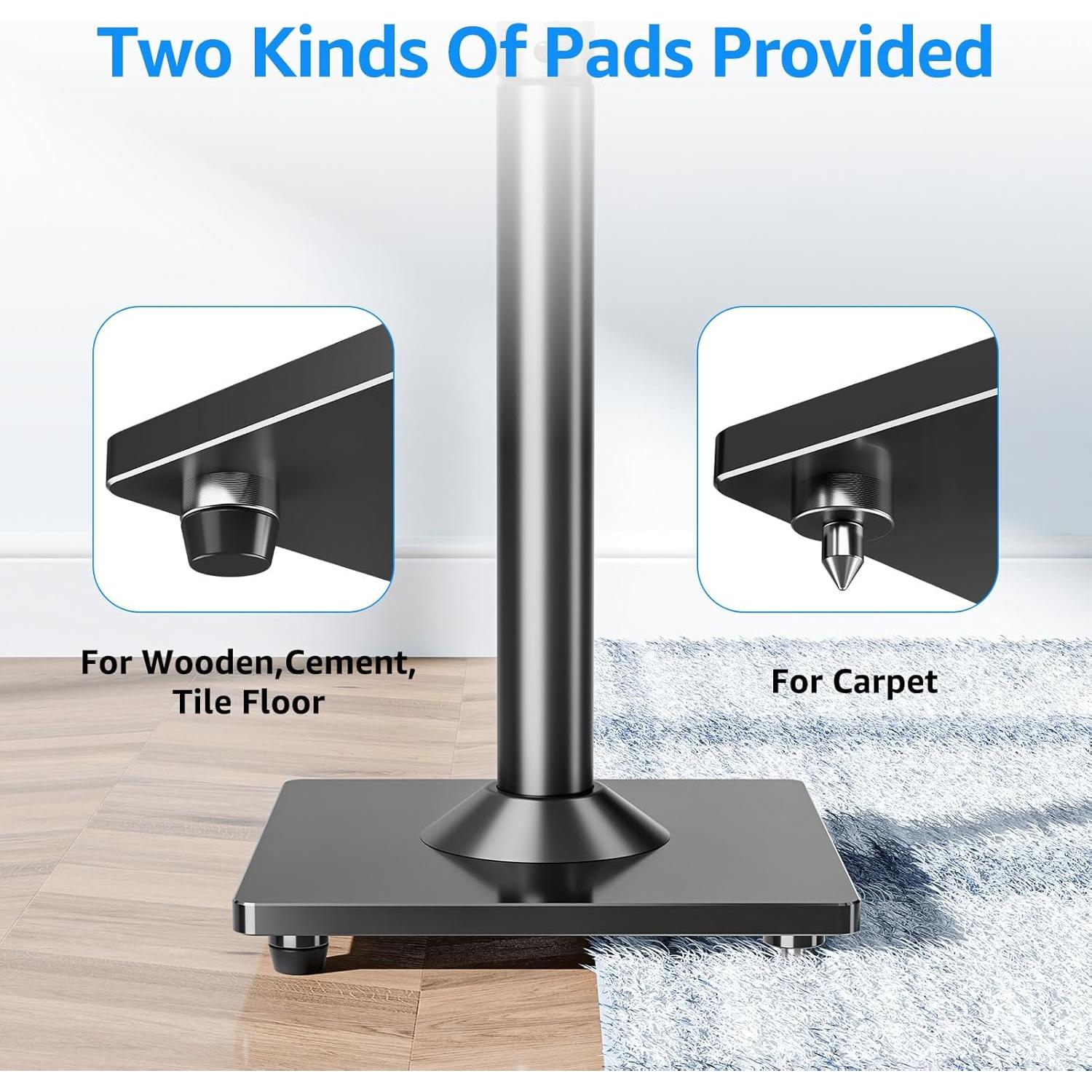 Soportes para Altavoces MOUNTUP para Sonos Era 100, Altura 89-110 cm