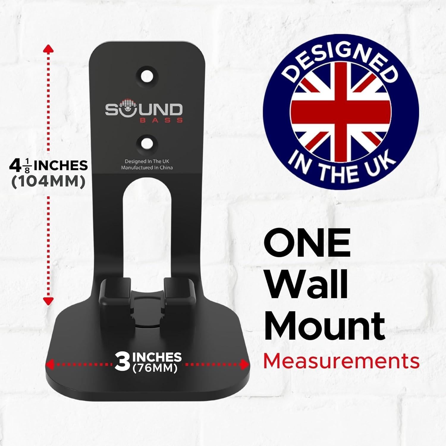 Soporte de Pared Soundbass para Sonos ONE y PLAY1 - Doble