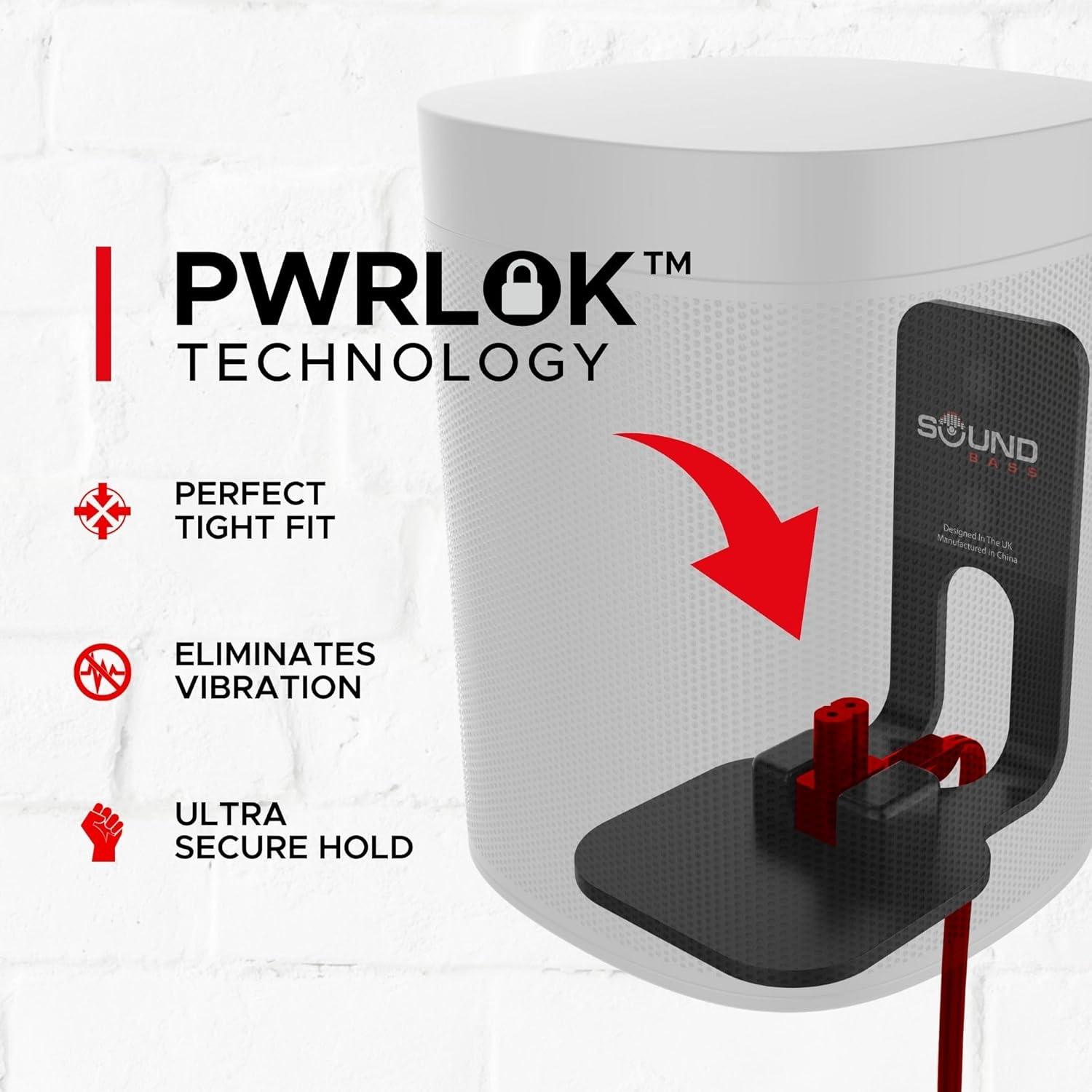 Soporte de Pared Soundbass para Sonos ONE y PLAY1 - Doble