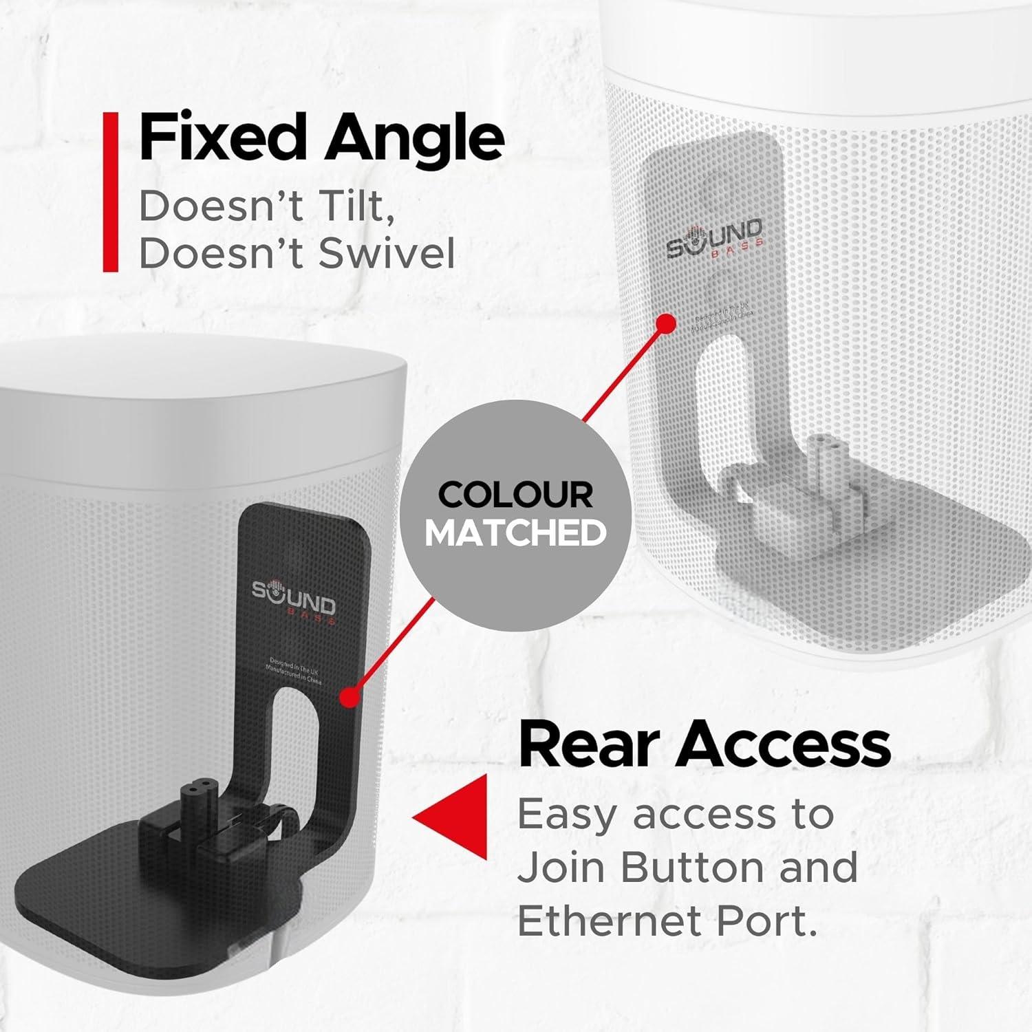 Soporte de Pared Soundbass para Sonos ONE y PLAY1 - Doble