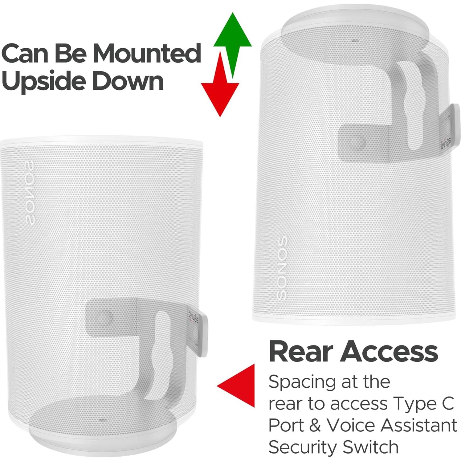Soporte de Pared Esquina Soundbass para Sonos ERA100 - Blanco