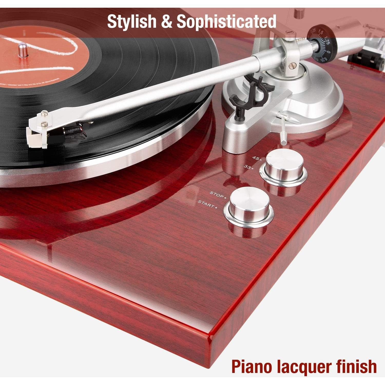 Tocadiscos de Correa 1 BY ONE Bluetooth con USB 33/45 RPM