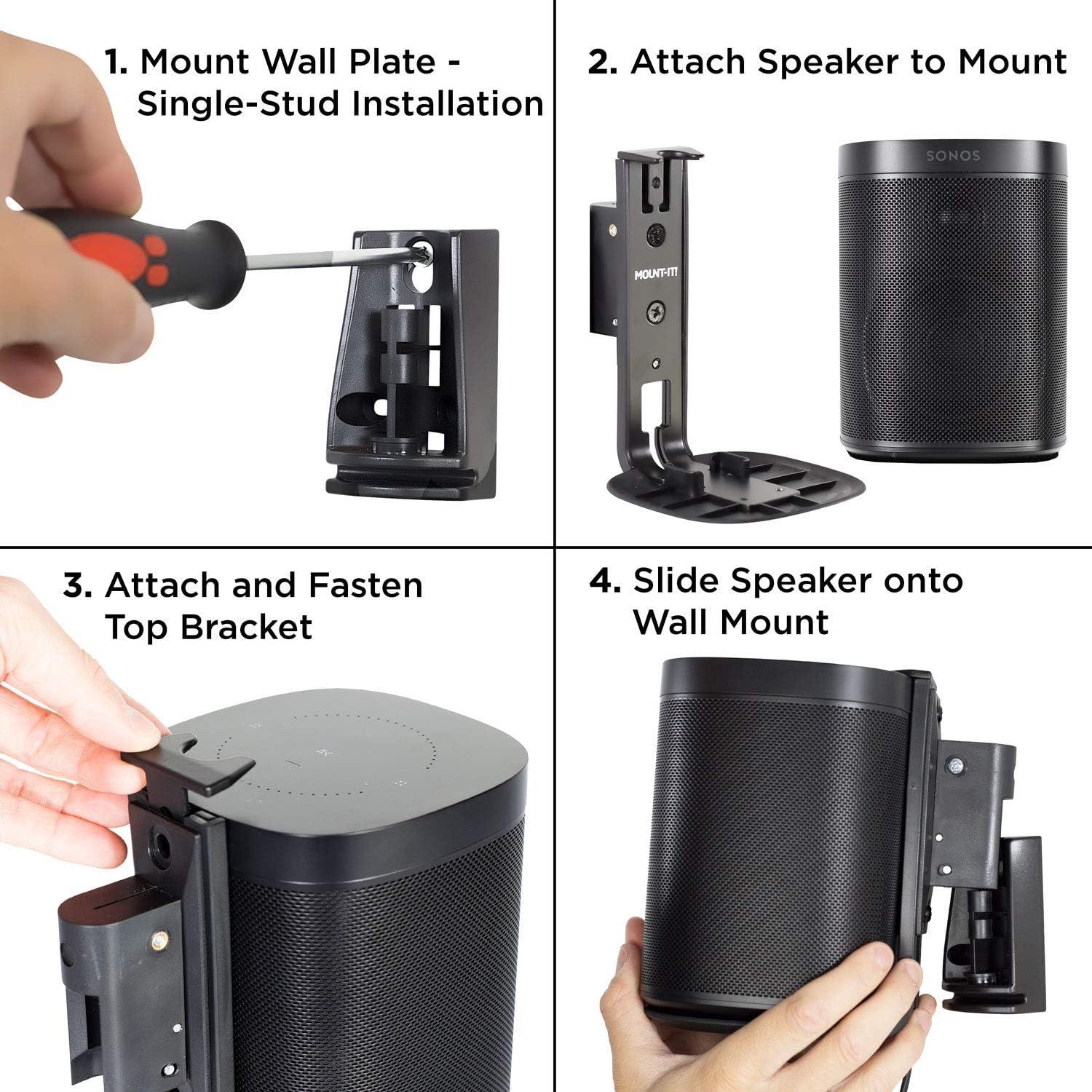 Soporte de pared ajustable Mount-It! para altavoces SONOS