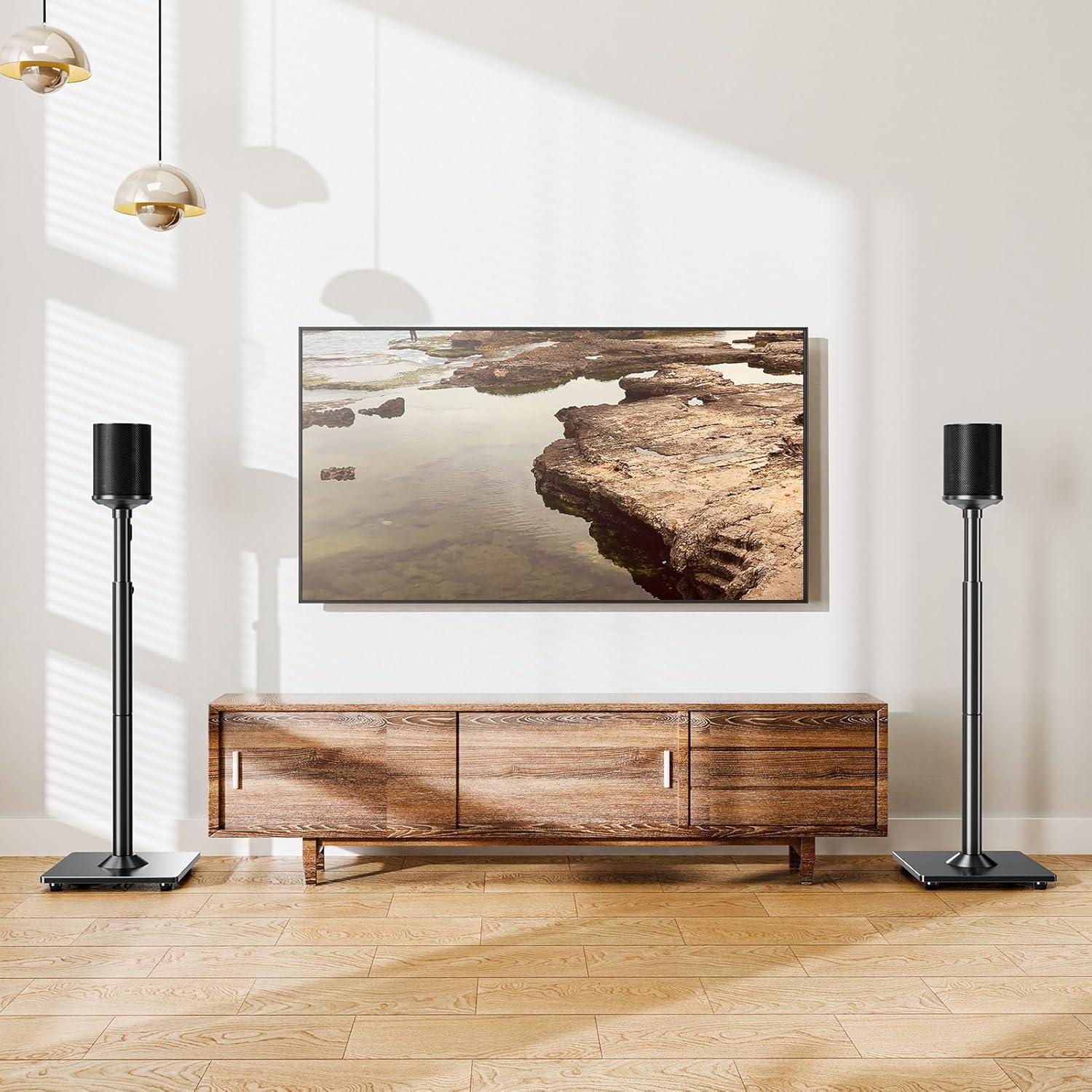 Soportes de Altavoces ELIVED para Sonos Era 100 y One, Ajustables 88.9-110.5 cm