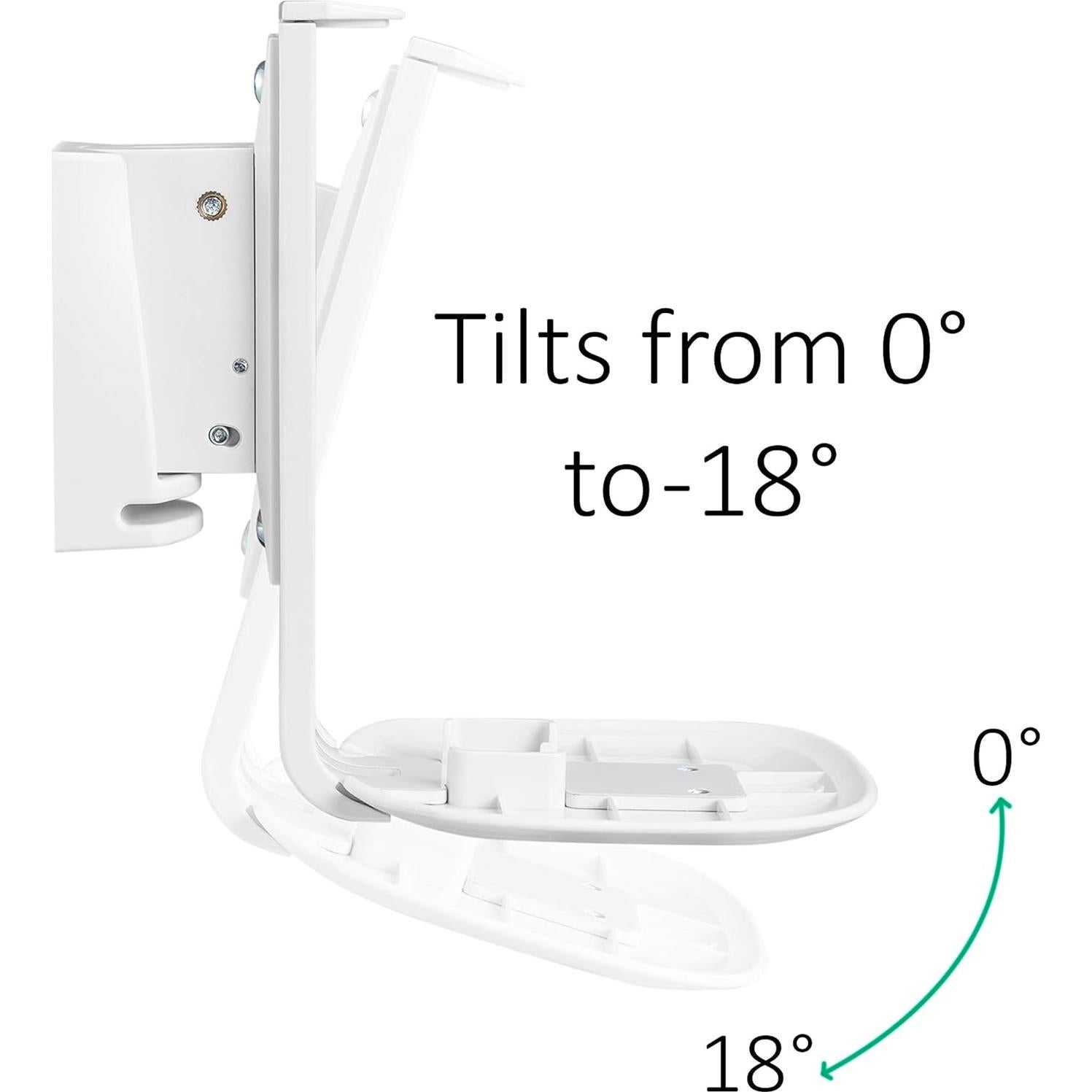 Soporte de Pared Ajustable ynVISION.DESIGN para Sonos ONE y Play:1 - Blanco