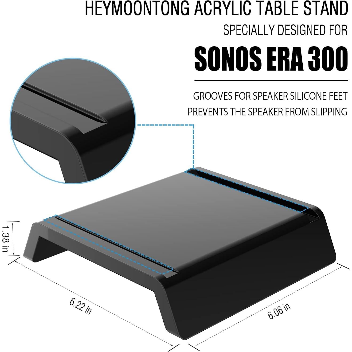 Soporte de Mesa Acrílico HeyMoonTong para Altavoz Sonos ERA 300