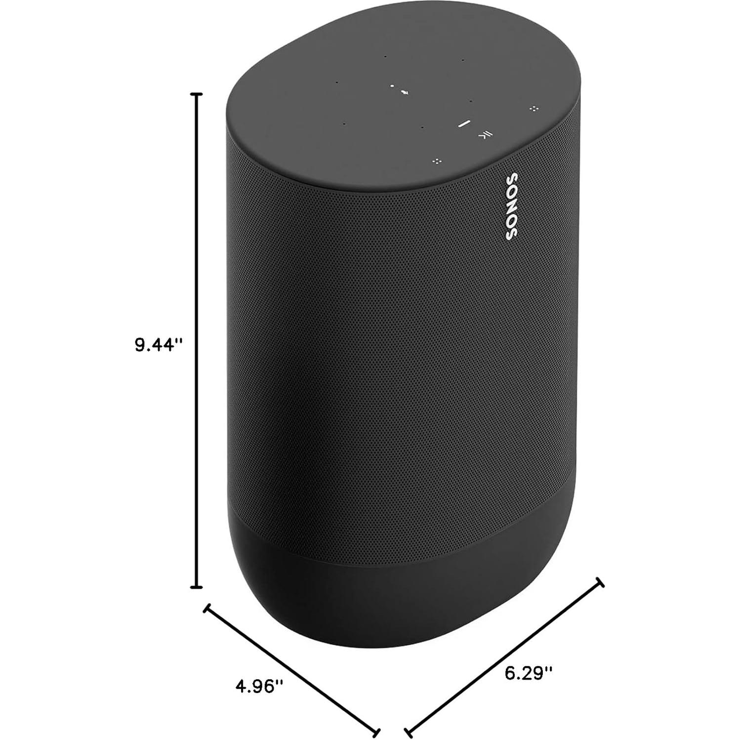 Altavoz Portátil Sonos Move Negro - Bluetooth, 11h Batería