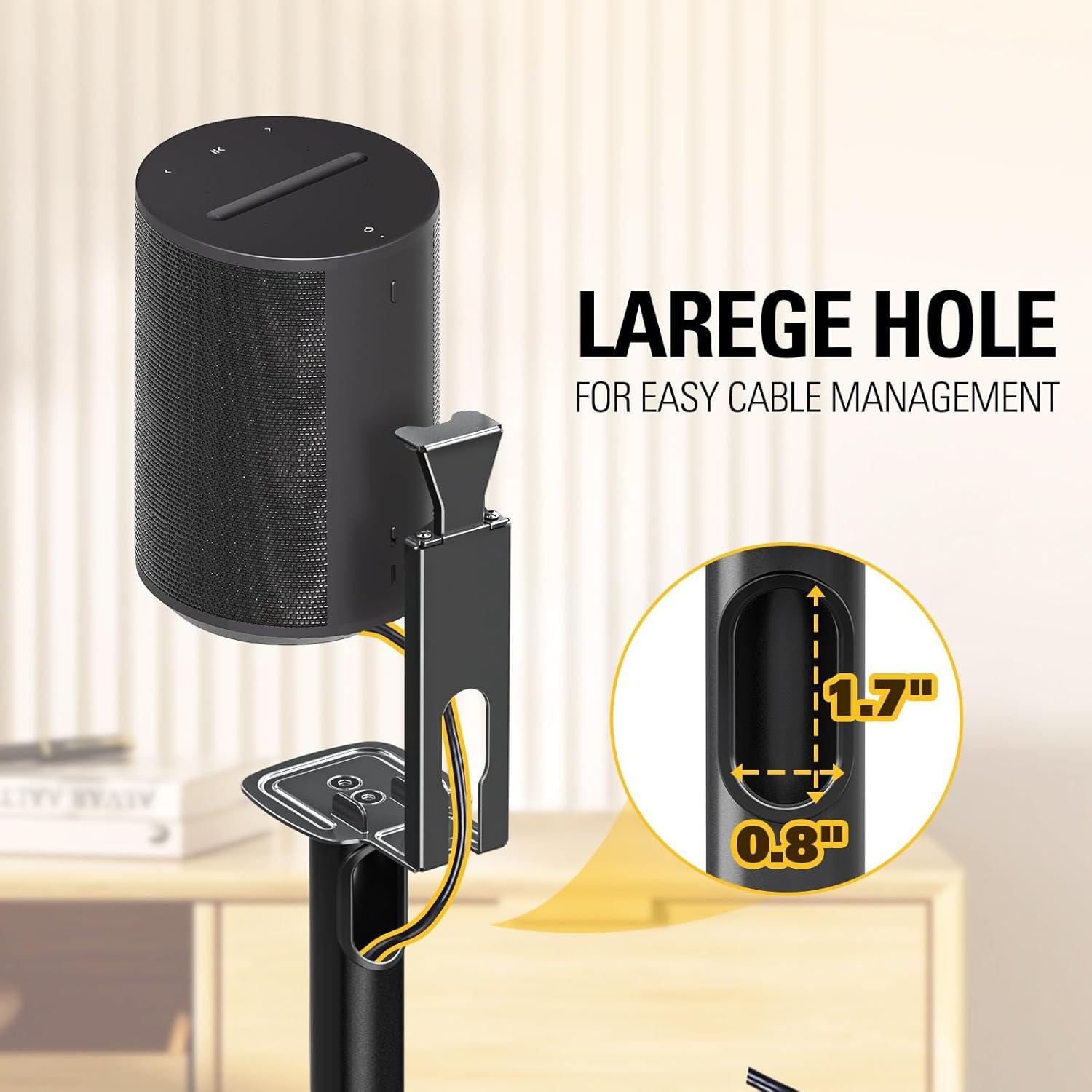 Soporte de Altavoz Mounting Dream para Sonos Era 100, One, SL, Ajustable 82.5-106.7 cm