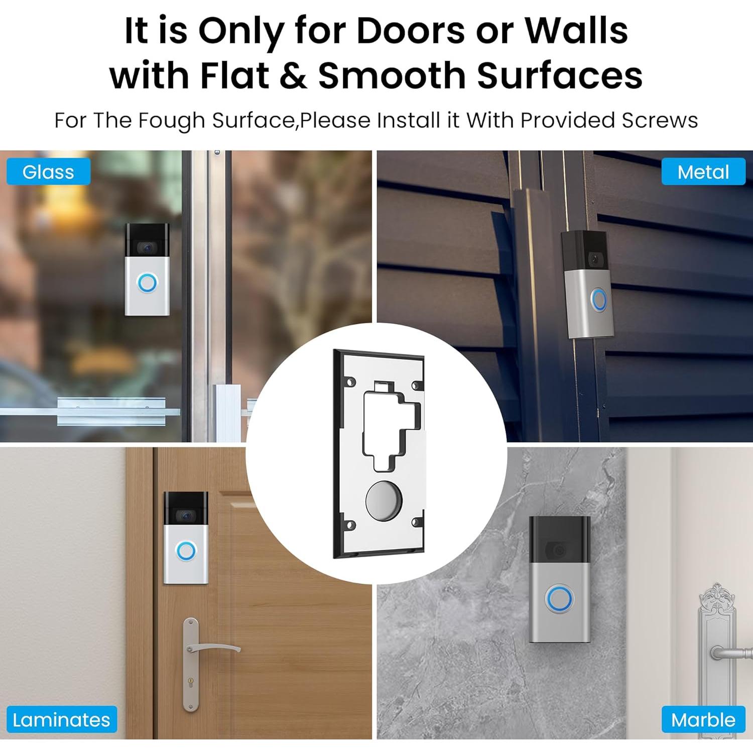 Soporte Adhesivo para Timbre Ring Video Doorbell 2da Gen - AHBTEYM